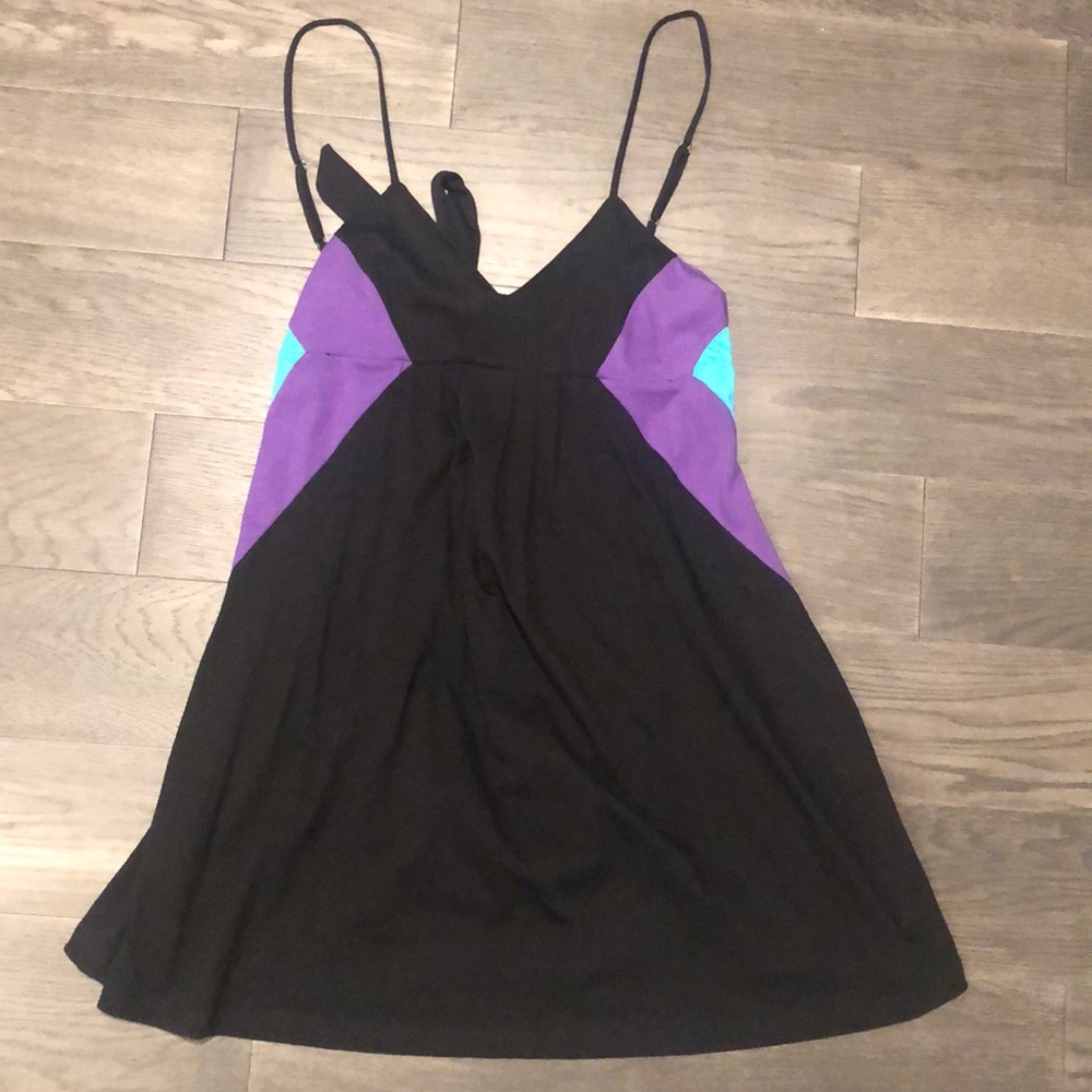 Tie back cute mini dress